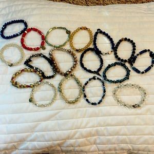 17 Ermish bracelets. Various colors. Like new.